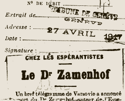 La Tribune de Genève, 27 Avril 1917