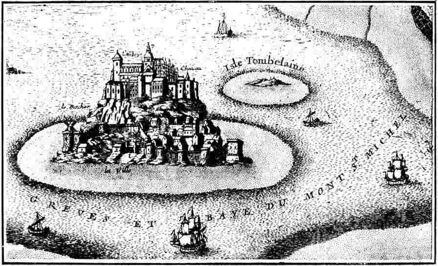 Monto Sankta-Mikaelo en 1705