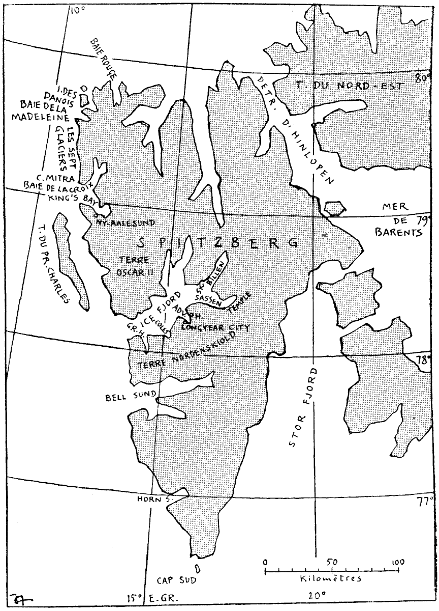 Mapo de Spitzbergo