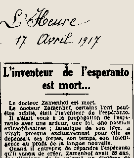 L'Heure, 17 Avril 1917